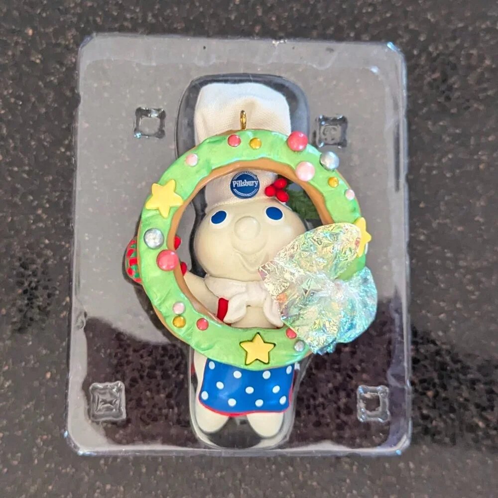NIB Vintage Carlton Cards Pillsbury Doughboy Collectible Christmas Ornament